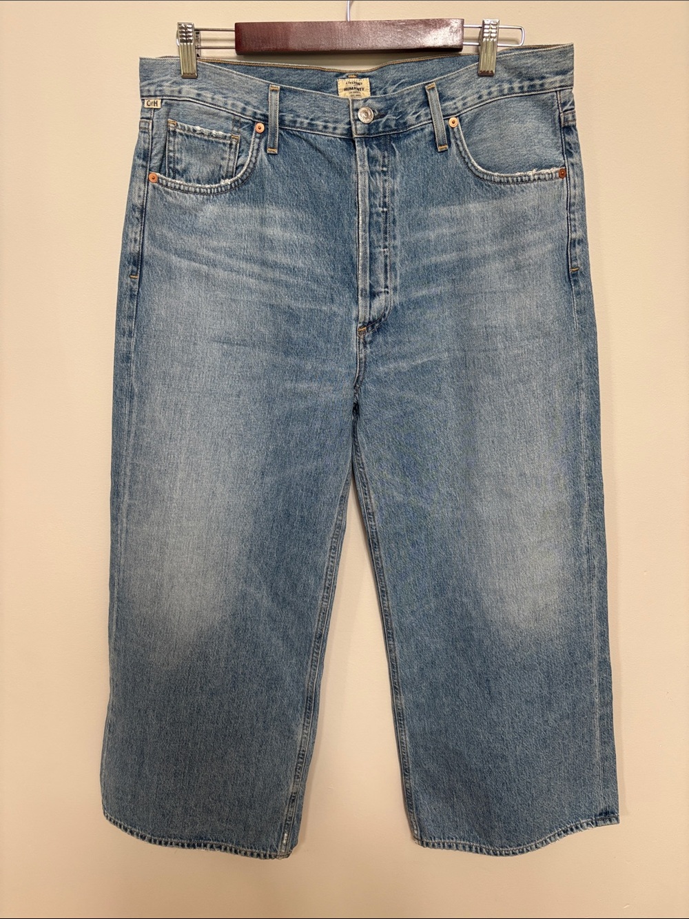 Citizens Of Humanity Light Blue Wide Leg Jeans